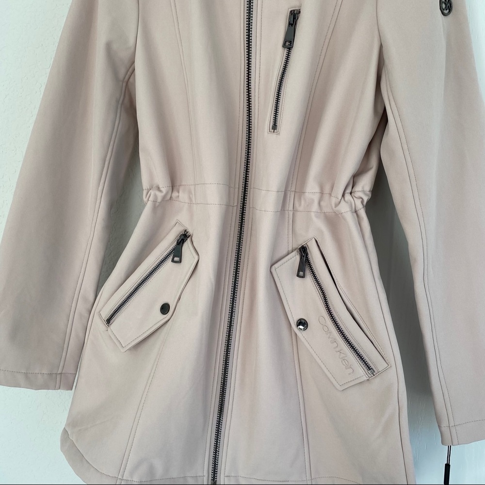 Calvin Klein Light Pink Utility Jacket - Picture 2 of 14